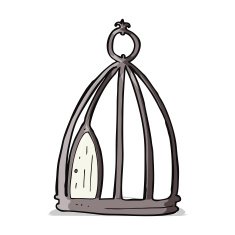 Cartoon Bird Cage N10