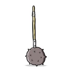 cartoon medieval mace N8