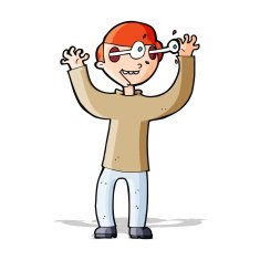 cartoon man with eyes popping out of head N5