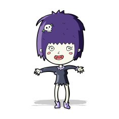 Cartoon Vampire Girl N118
