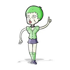 cartoon halloween girl N10