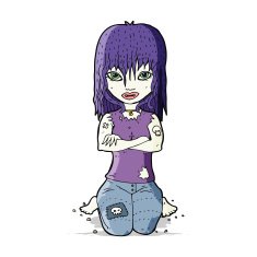 Cartoon Vampire Girl N121