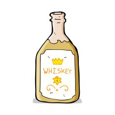 Cartoon Whiskey Bottle N11
