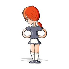 Cartoon Waitress N20