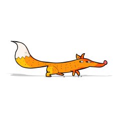 Cartoon little fox N19