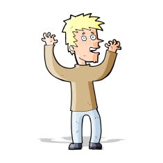 cartoon excited man N61