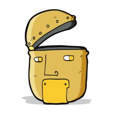 cartoon robot head N40