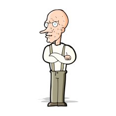 cartoon mean old man N5