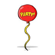 cartoon party balloon N6