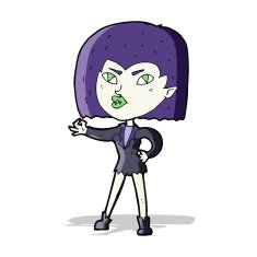 Cartoon Vampire Girl N122
