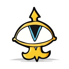 cartoon mystic eye symbol N11