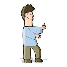 cartoon happy man N251