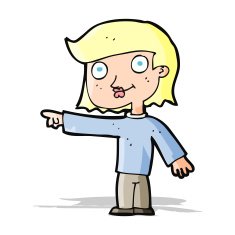 cartoon pointing person N6
