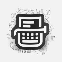 Drawing business formulas typewriter N3