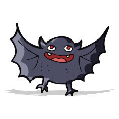 cartoon vampire bat N23