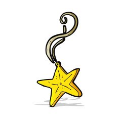 cartoon magic star necklace N5