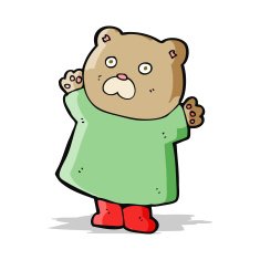 funny cartoon bear N37