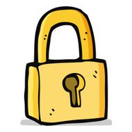 Cartoon Padlock N27