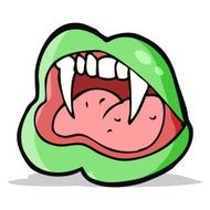 Cartoon Vampire Lips N20