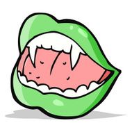 Cartoon Vampire Lips N21