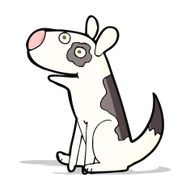 cartoon happy dog N37