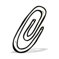 cartoon paperclip N10