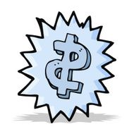 cartoon dollar symbol N6