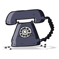 cartoon retro telephone N4