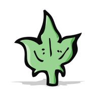 cartoon leaf symbol N28
