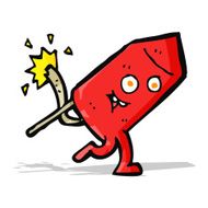 cartoon funny firework character N9