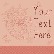 card with heart and hand-drawn designs