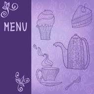 Tea time card menu