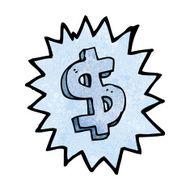 cartoon dollar symbol N7