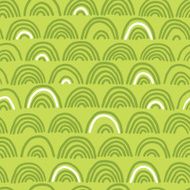 Doodle seamless wave pattern