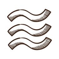 Waves wet symbol
