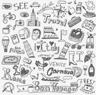 Italy travel doodles