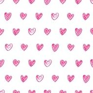 Doodle heart background