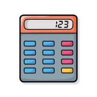 calculator doodle