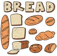 vector set of bread N4