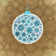 Retro template - Beautiful Christmas ball EPS 10