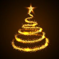 The concept christmas tree