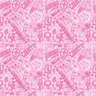 seamless doodle communication pattern N17