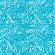 seamless doodle communication pattern N18