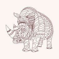 Patterned rhino