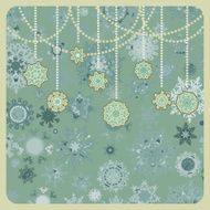 Retro Christmas Ornaments EPS 8 N2