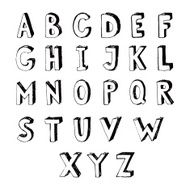 Handmade typeface N2