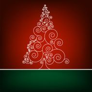 Retro christmas card Template EPS 8