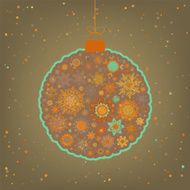 Beautiful Christmas ball illustration EPS 8