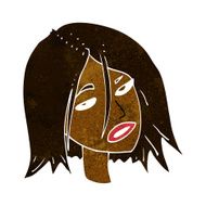 cartoon annoyed woman N95
