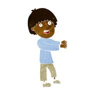 cartoon happy man showing N5